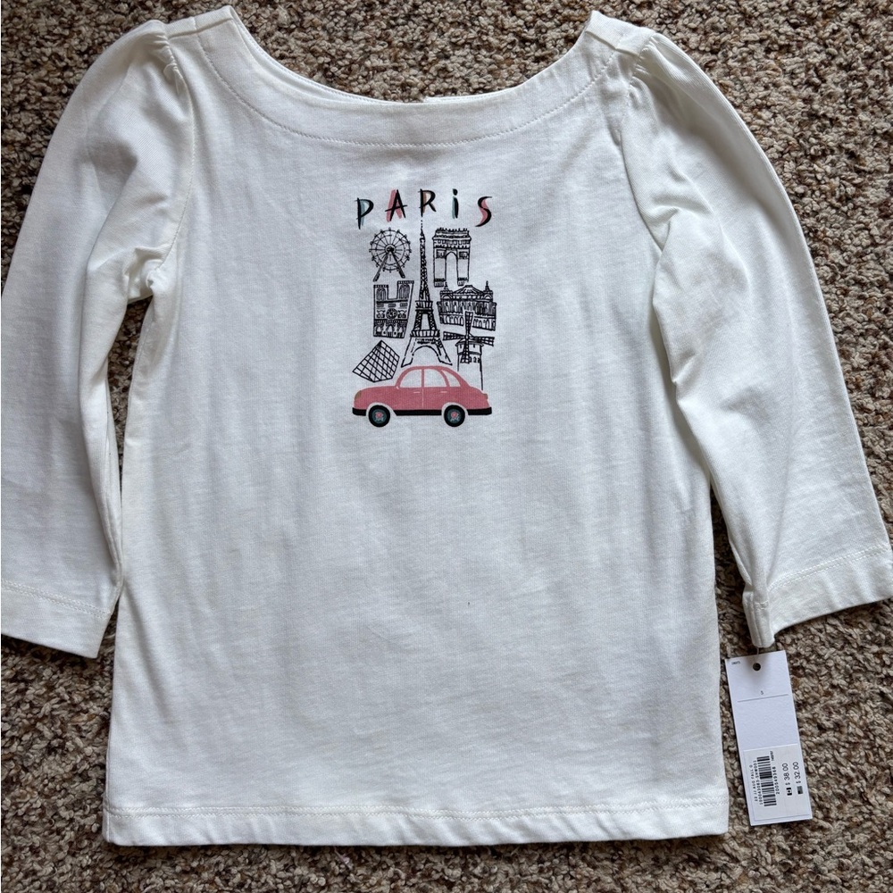 Janie and Jack Paris Graphic Kids Top
